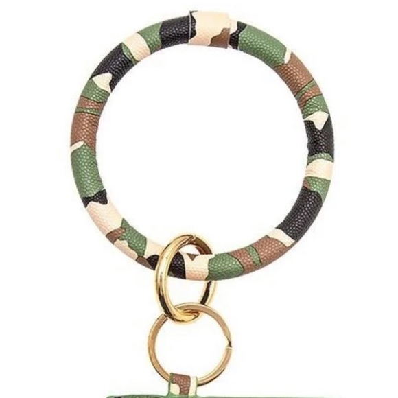 Camo Key Ring with Card Holder and ID slot - Picture 4 of 4